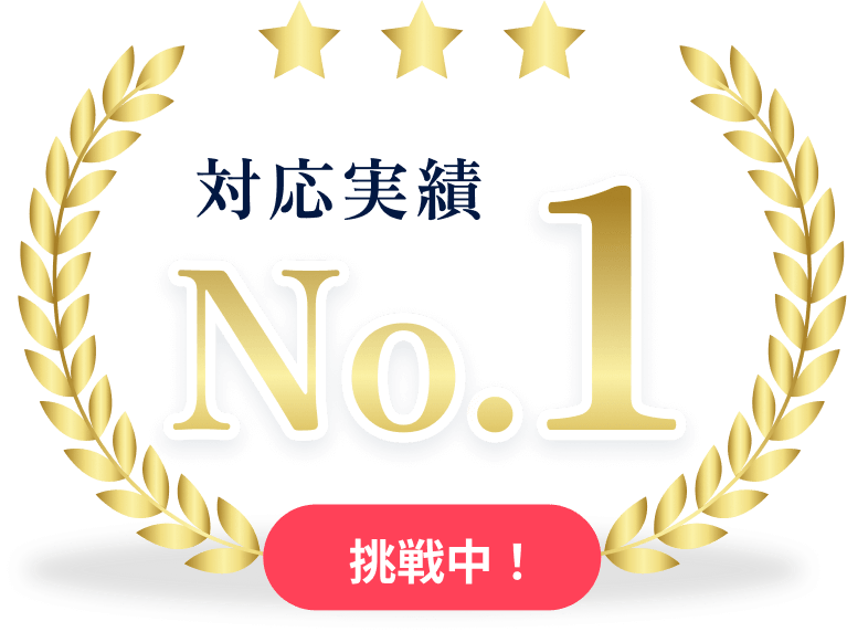 対応実績No1挑戦中